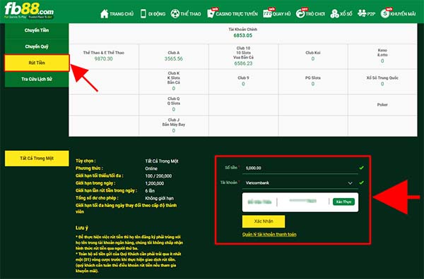 Cách rút tiền Fb88 Cách rút tiền Fb88