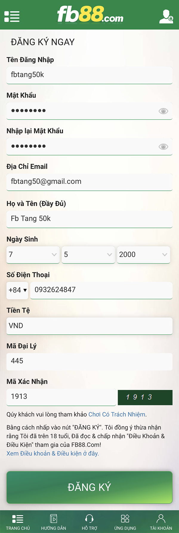 Nhà cái Fb88 tặng 50k miễn phí khi đăng ký Nhà cái Fb88 tặng 50k miễn phí khi đăng ký
